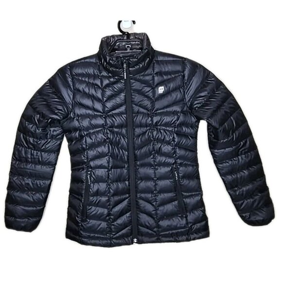 Orage Jackets & Blazers - Orage Women's Black Quilted Puffer Down Coat Full Zip Size Small Packable t5